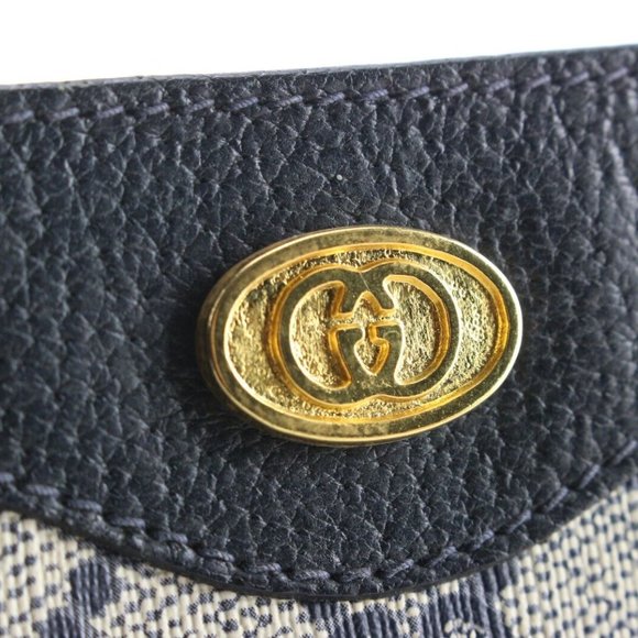 Gucci Navy Supreme GG Zip Pouch Case 1G525C - Picture 2 of 13